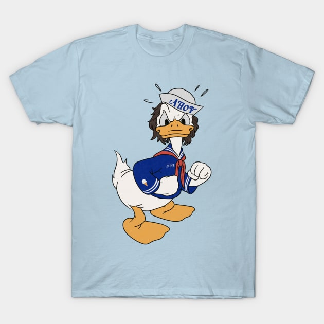 Steve Duck T-Shirt by okaybutwhatif